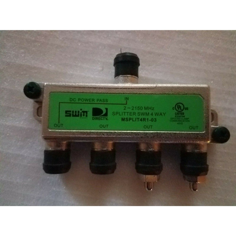 DirecTv Wide Band SWM Splitter WNC 4-Way MSPLIT4R1-03